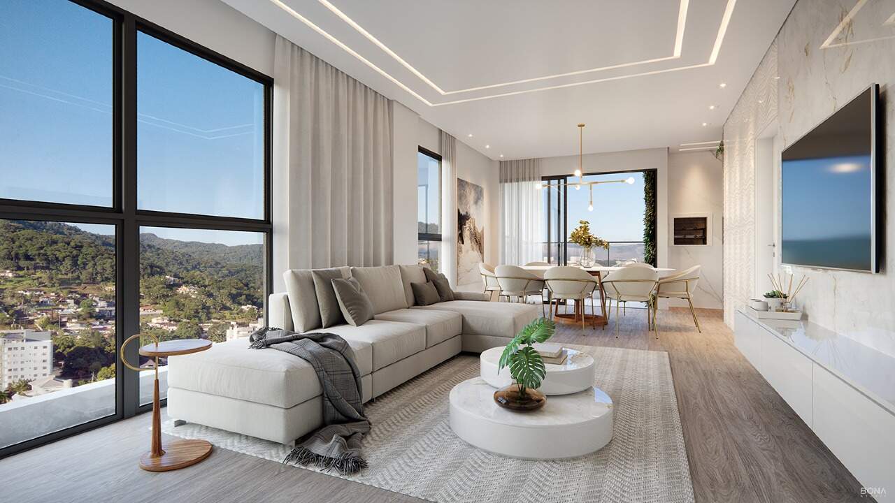 Imagem Apartamento com 1 Suíte + 2 Dormitórios e 2 Vagas | Condomínio com Lazer Completo e Vista Incrível