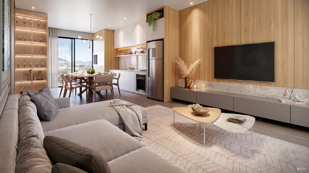 Imagem Apartamento com 1 Suíte + 2 Dormitórios e 2 Vagas | Condomínio com Lazer Completo e Vista Incrível