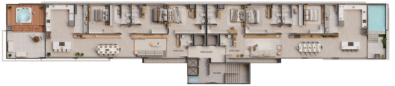 Imagem Cobertura à venda, 2 quartos, 1 suíte, 2 vagas, Centro - Jaraguá do Sul/SC
