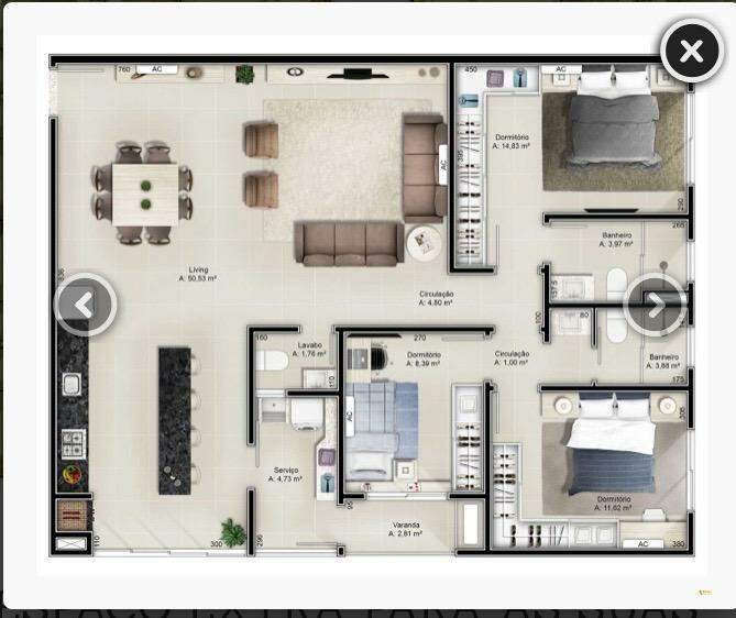 Imagem Apartamento à venda, 2 quartos, 1 suíte, Barra do Rio Cerro - Jaraguá do Sul/SC