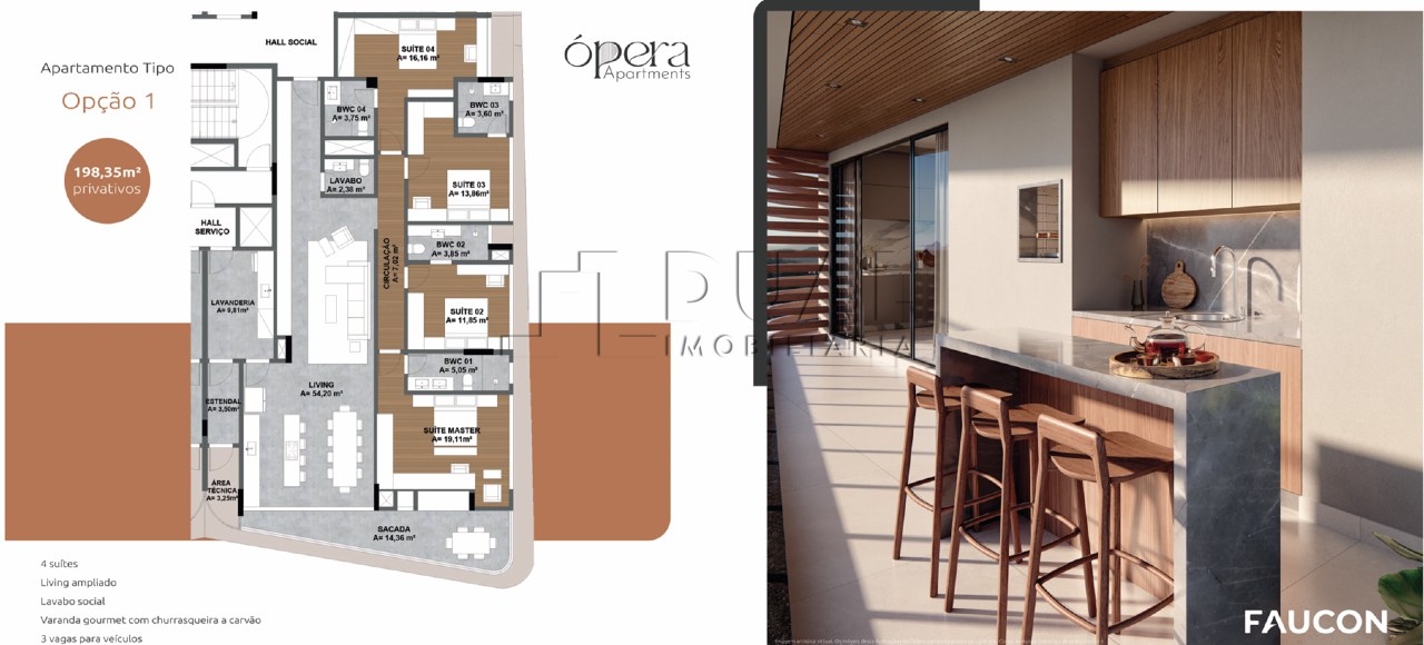 Imagem ÓPERA Apartaments - Apartamentos com plantas diferenciadas e duplex no bairro Vila Nova!