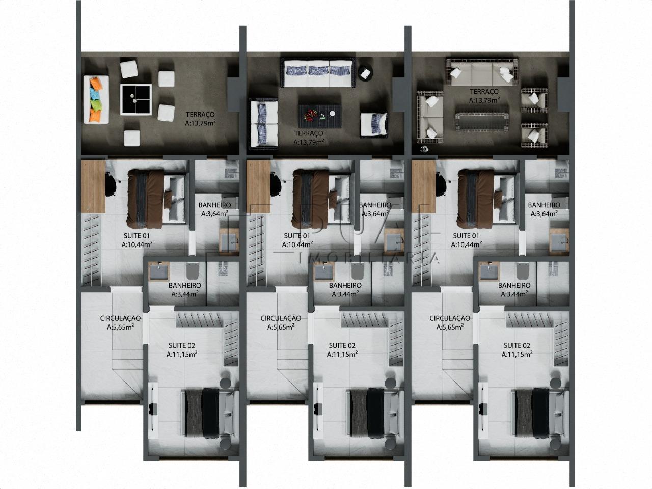Imagem Geminado à venda, 2 suítes, 1 vaga, Três Rios do Norte - Jaraguá do Sul/SC