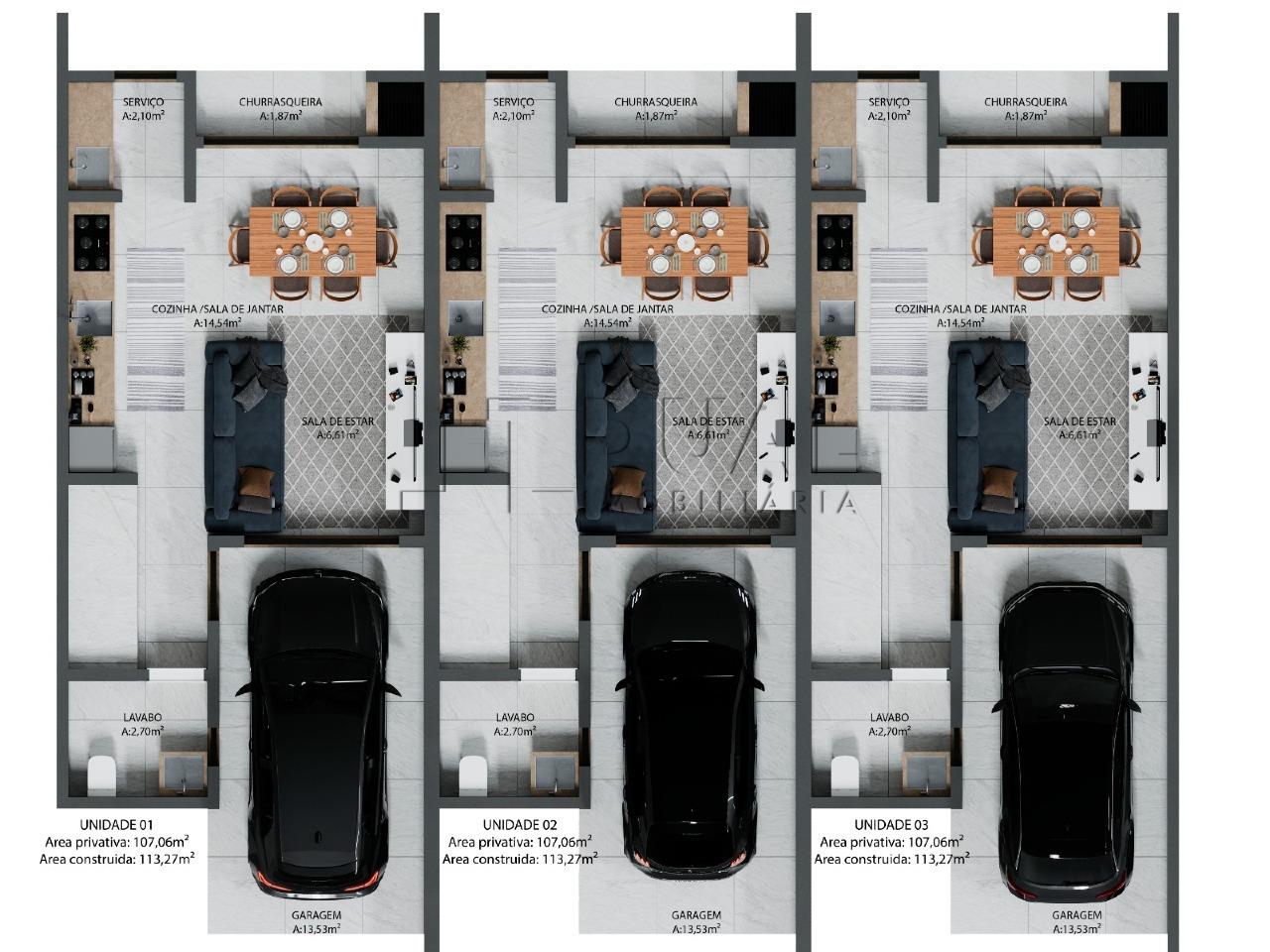 Imagem Geminado à venda, 2 suítes, 1 vaga, Três Rios do Norte - Jaraguá do Sul/SC