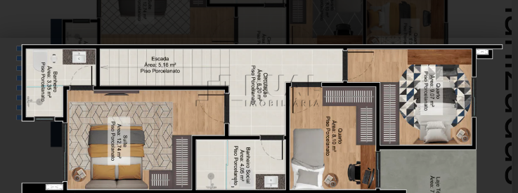 Imagem Sobrado geminado em rua sem saída no Loteamento Montreal em Jaraguá do Sul