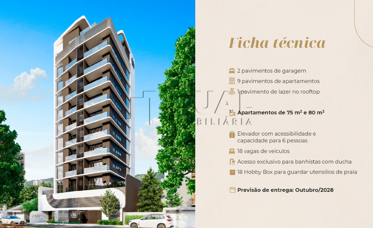 Imagem Apartamento no bairro Praia de Armação do Itapocorói em Penha - Élite Residenz