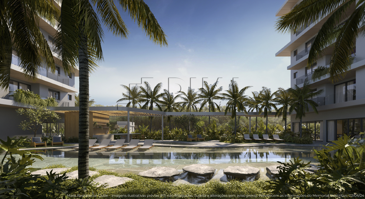 Imagem Apartamento no Maris Residencial Clube com 60,03m² em Porto Belo/SC