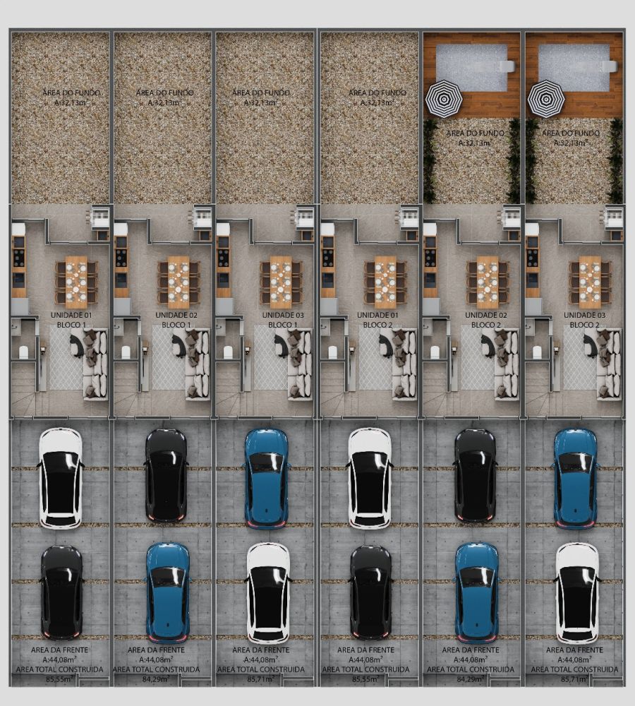 Imagem Sobrado geminado com 2 suítes no bairro Amizade em Jaraguá do Sul - * Possui unidades com ou sem piscina