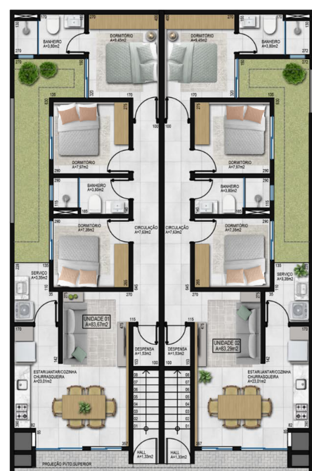 Imagem Apartamento à venda com 83,29m² no Czerniewicz em Jaraguá do Sul/SC
