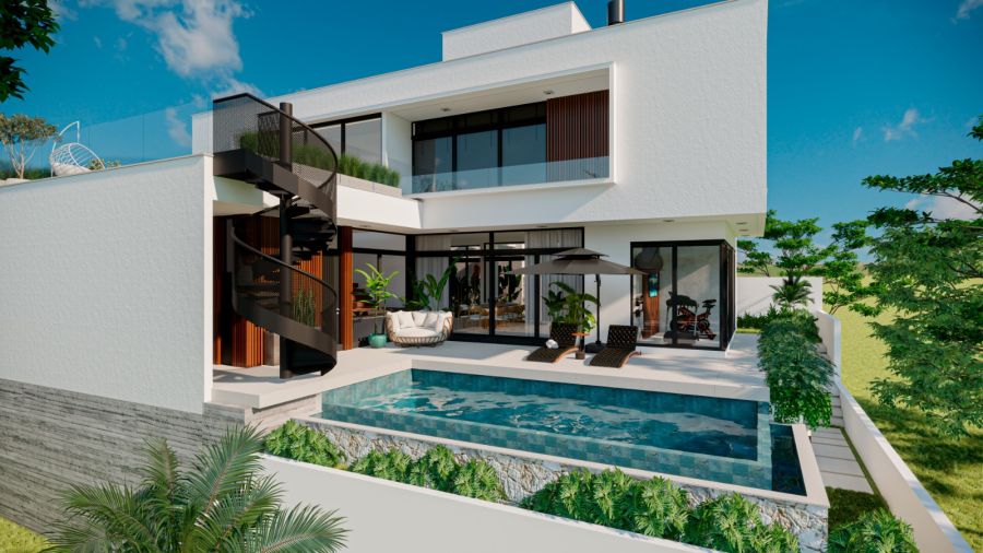 Imagem Casa de Alto Padrão à Venda no Bairro Amizade | 401m², 4 Suítes, Rooftop e Vista para Montanhas