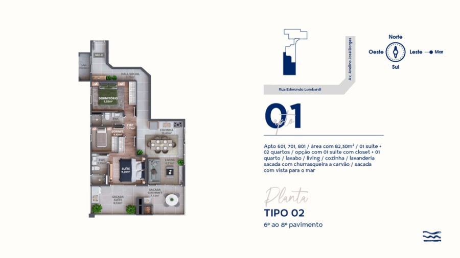 Imagem Apartamentos à venda no Brisa Residence - 80 metros do mar em Barra Velha - SC