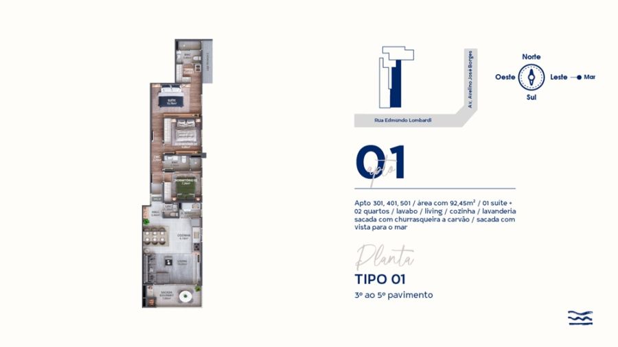 Imagem Apartamentos à venda no Brisa Residence - 80 metros do mar em Barra Velha - SC