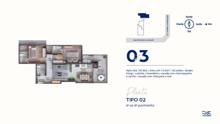 Imagem Apartamentos à venda no Brisa Residence - 80 metros do mar em Barra Velha - SC