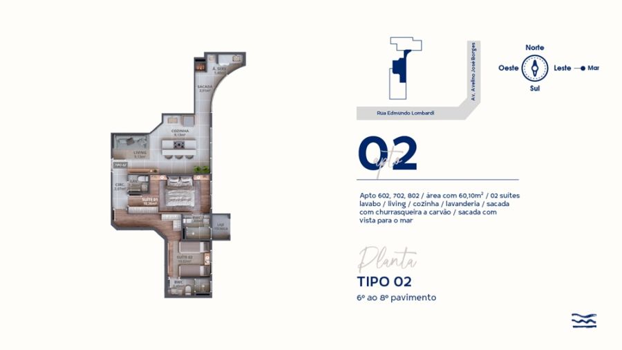 Imagem Apartamentos à venda no Brisa Residence - 80 metros do mar em Barra Velha - SC