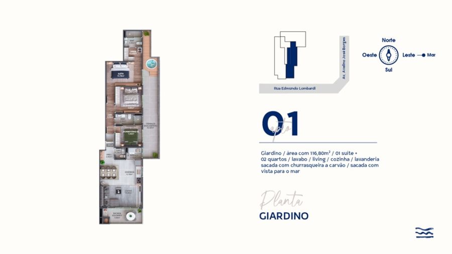 Imagem Apartamentos à venda no Brisa Residence - 80 metros do mar em Barra Velha - SC