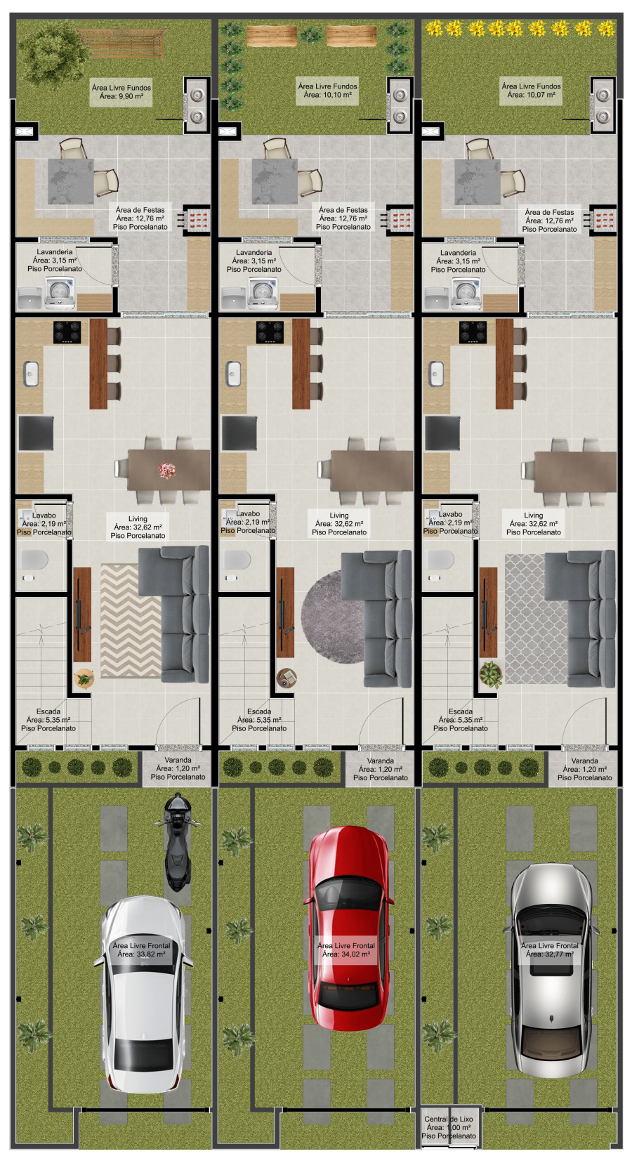 Imagem Sobrado geminado no loteamento Montreal em Jaraguá do Sul no bairro Três Rios do Norte