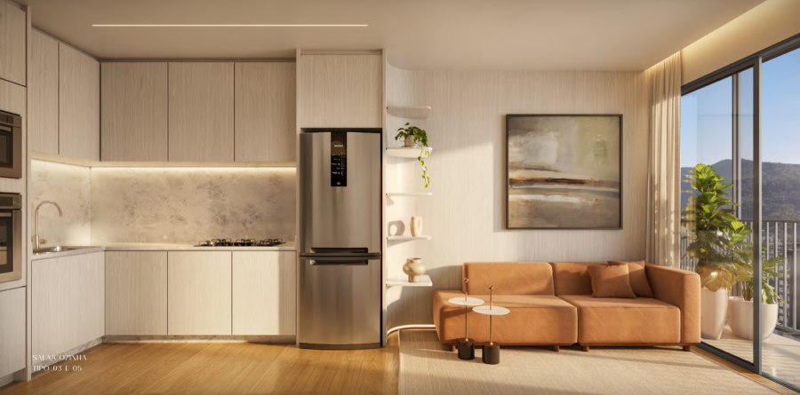 Imagem Apartamento na planta de 2 quartos de 58,69 m² no Nova Brasília em Jaraguá do Sul
