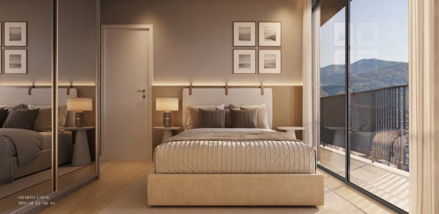 Imagem Apartamento na planta de 2 quartos de 58,69 m² no Nova Brasília em Jaraguá do Sul