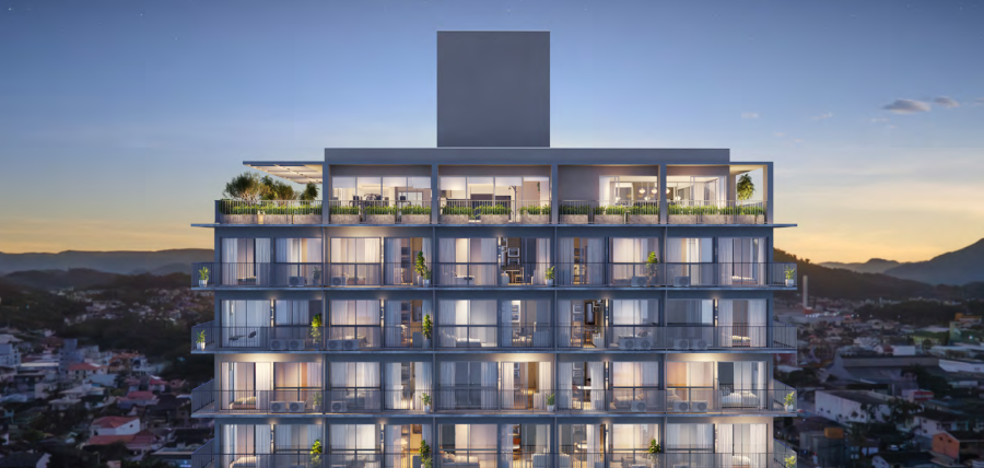 Imagem Apartamento na planta de 2 quartos de 58,69 m² no Nova Brasília em Jaraguá do Sul