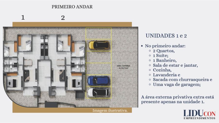 Imagem Apartamento de 3 Quartos (1 Suíte) no Três Rios do Norte