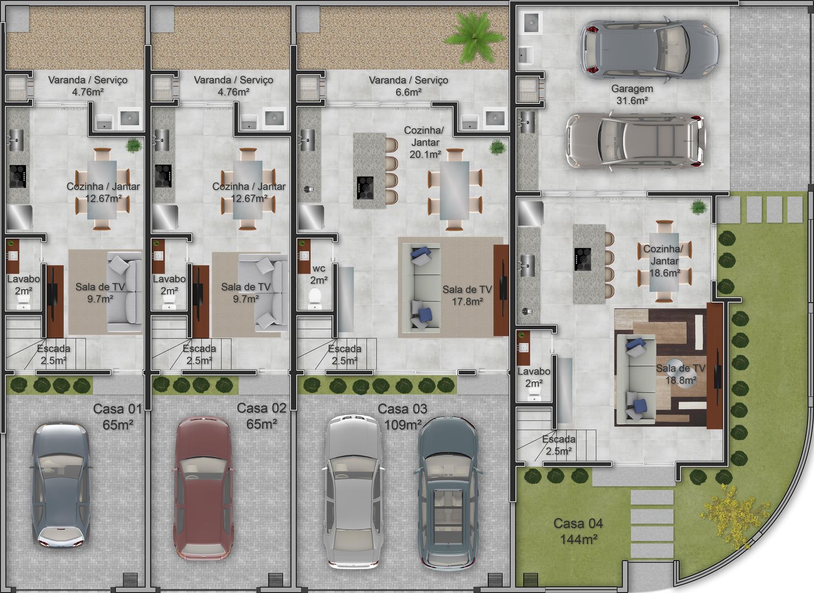 Imagem Sobrado geminado com 3 dormitórios no bairro Três Rios do Norte em Jaraguá do Sul