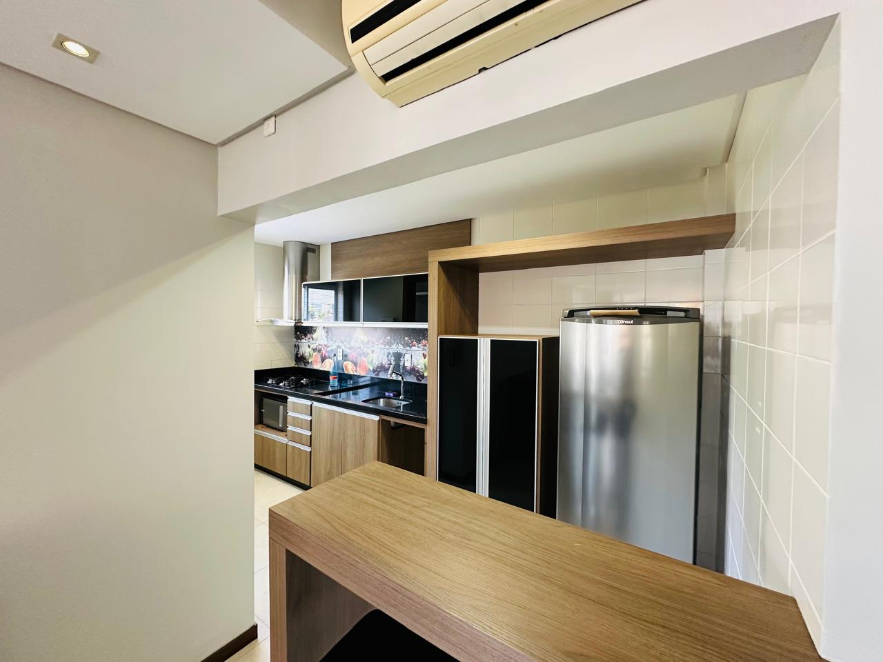 Imagem Apartamento Mobiliado com 1 Suíte + 2 Quartos em Localização Privilegiada